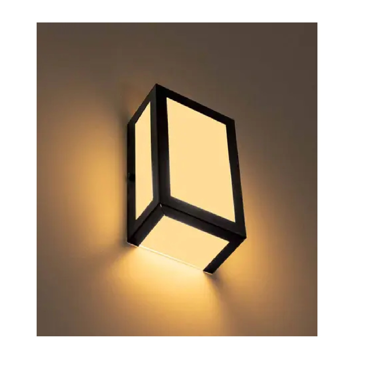 Arandela de Alumínio 2 Focos 5 Placas De Vidro 20 x 12 x 9 1x E27 Preto MOD1025BIPT Foco Iluminação