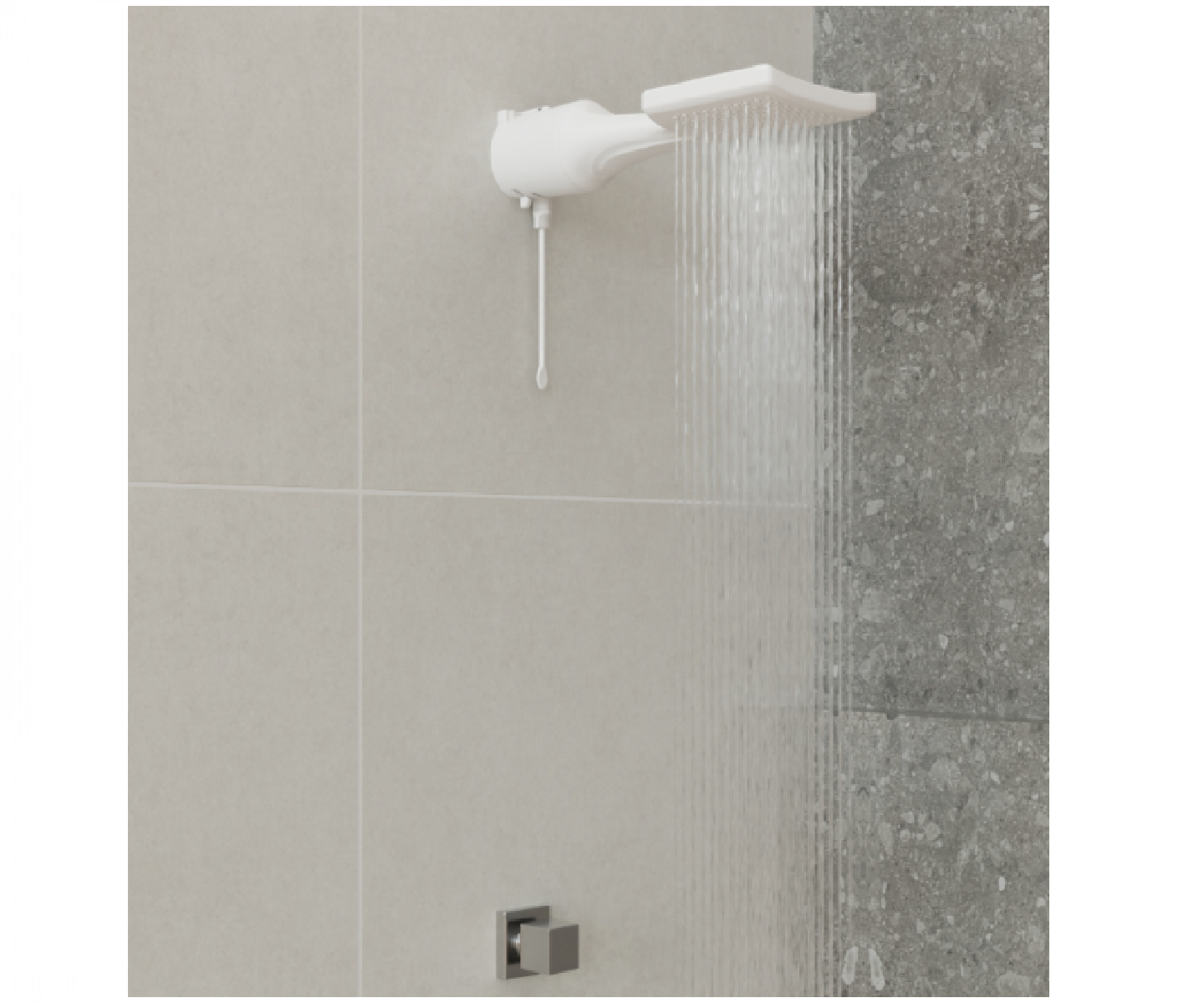 Chuveiro Loren Shower Eletrônico 6800 W 220 V Branco Lorenzetti