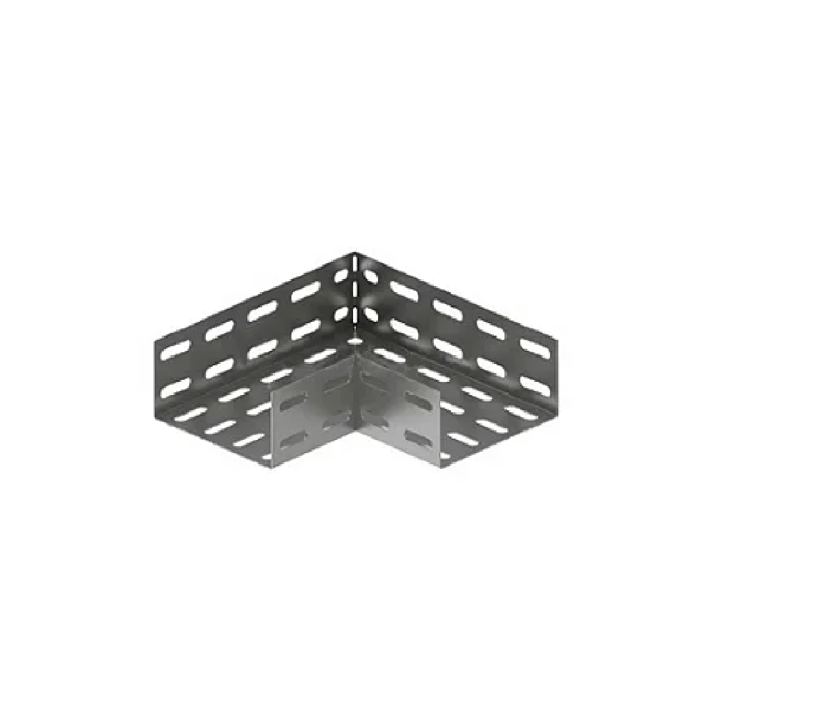 Cotovelo L Reto 90° para Eletrocalha 100 x 50 mm Piralux