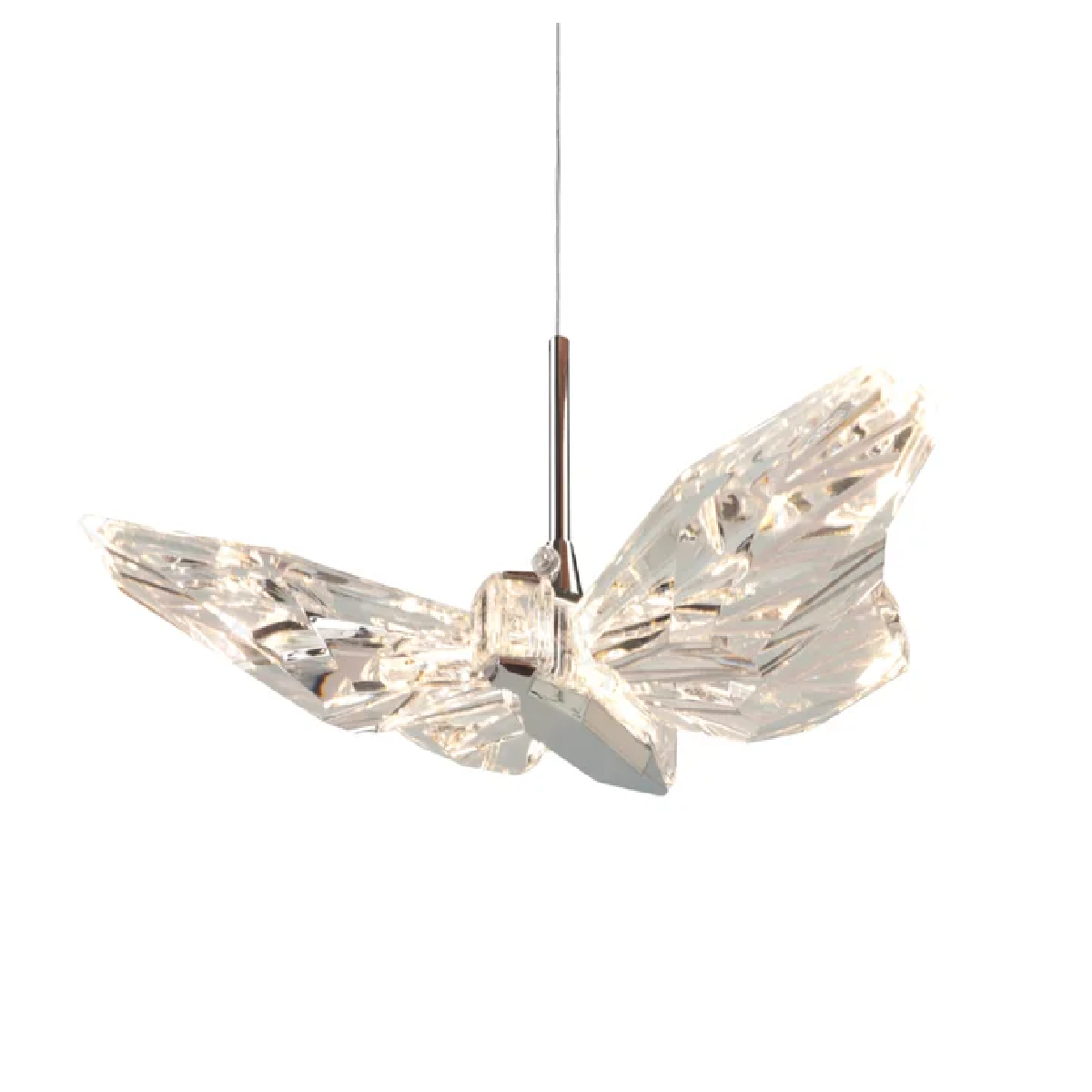 Pendente LED Borboleta 20 x 14 cm 8 W 3000 K Bivolt Dourado DCD02203 Sindora