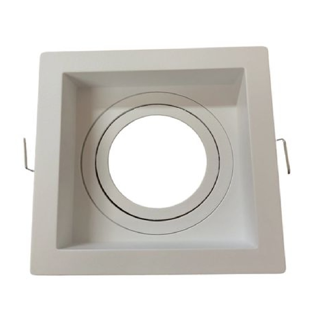 Spot De Embutir Quadrado Plano Para Lâmpada Dicróica MR16 Branco 1061049 Moon