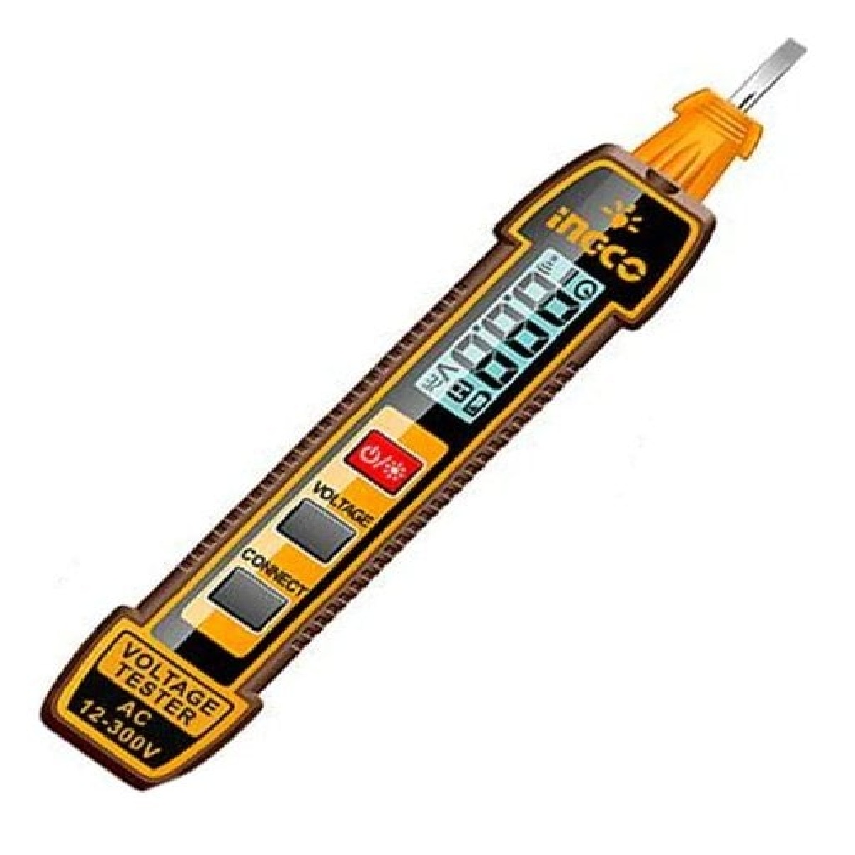 CANETA DETECTORA TENSAO12-300V DISPLAY DIGITAL INGCO HSDT33001