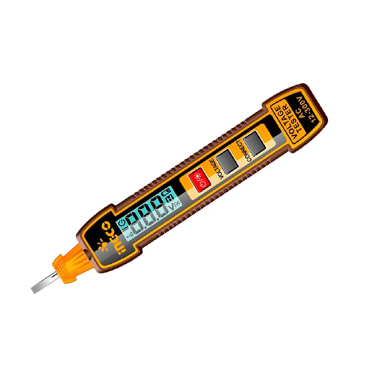 CANETA DETECTORA TENSAO12-300V DISPLAY DIGITAL INGCO HSDT33001