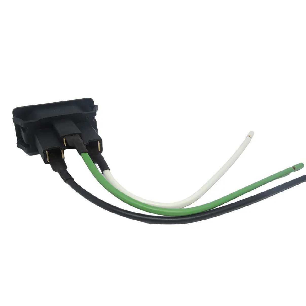 Tomada para Painel Retangular 2P+T 10 A Preta com Rabicho TPA2-3 PA014102 Margirius
