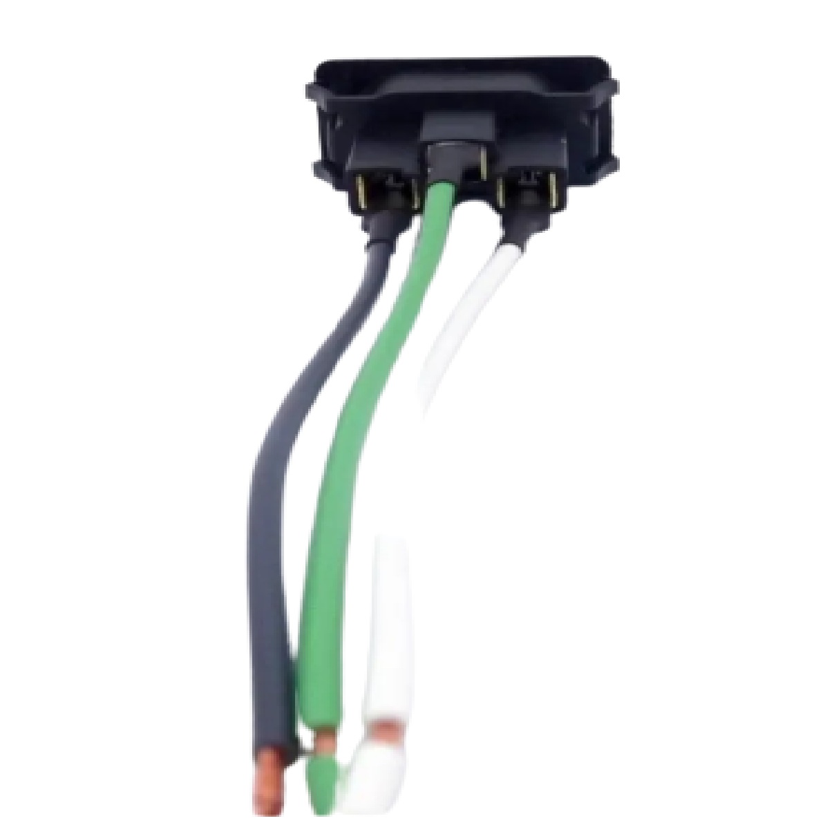 Tomada para Painel Retangular 2P+T 10 A Preta com Rabicho TPA2-3 PA014102 Margirius