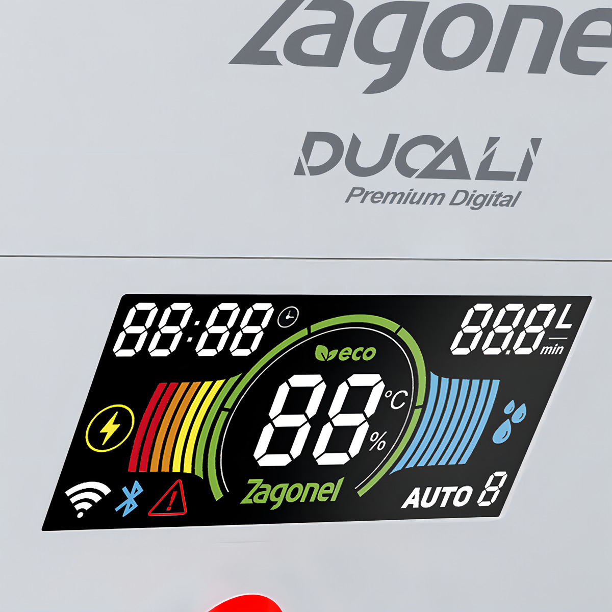 Ducha Chuveiro Ducali Eletrônica 7500 W 220 V Branco Premium Zagonel