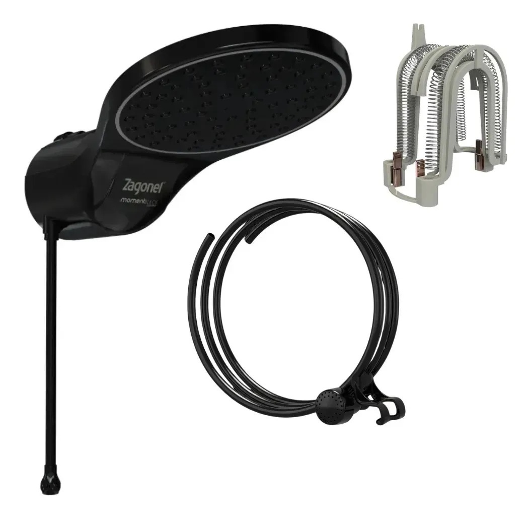 Ducha Eletrônica Moment 5500 W 127 V Preto Zagonel