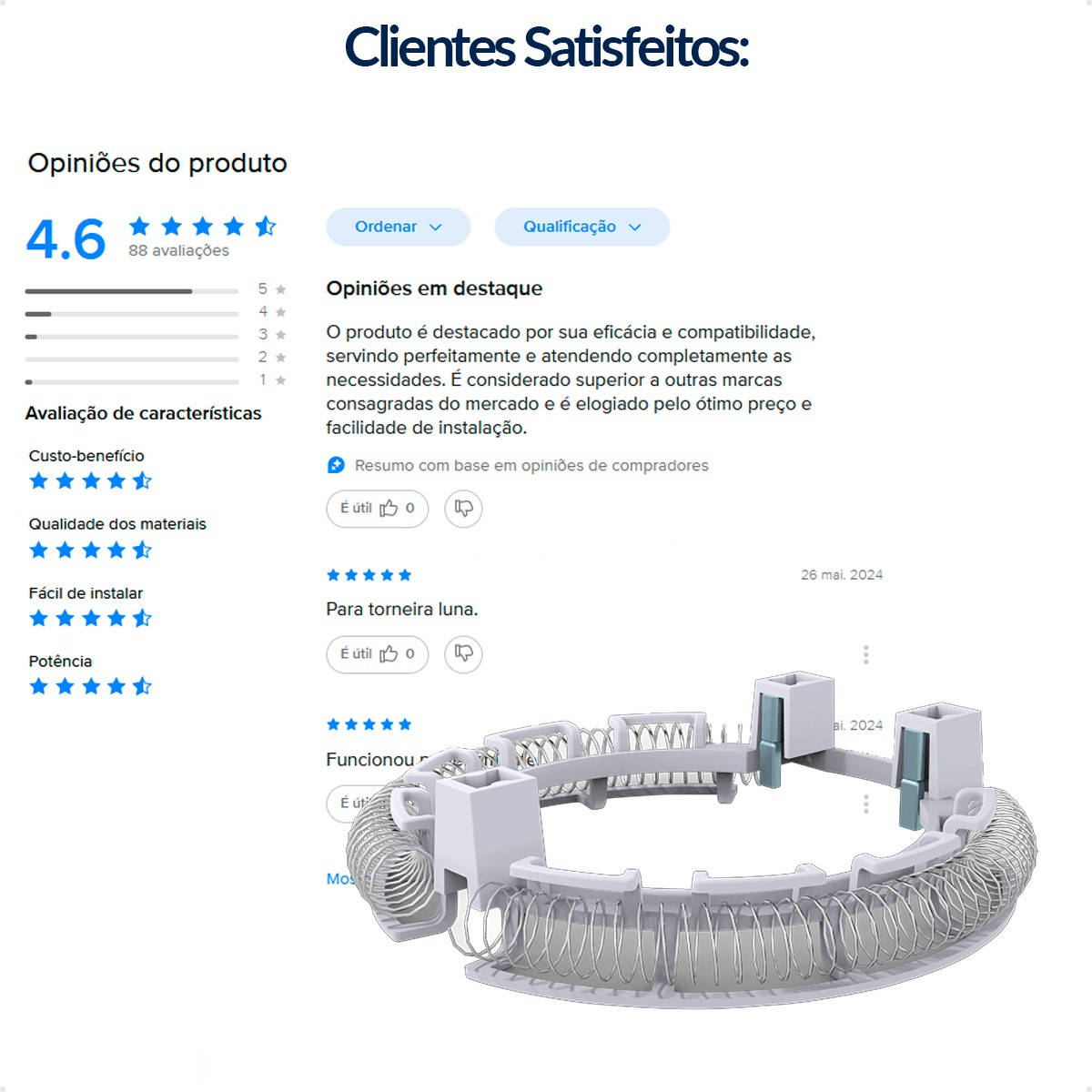 Resistência Ducha Ideale Plus/fluir Elétrica 220 V 6800 W Zagonel