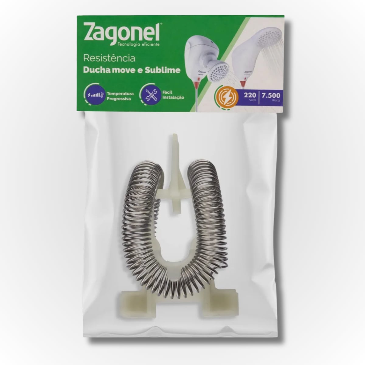 Resistência Ducha Chuveiro Moment Eletrônica/sublime/move 127 V 5500 W Zagonel