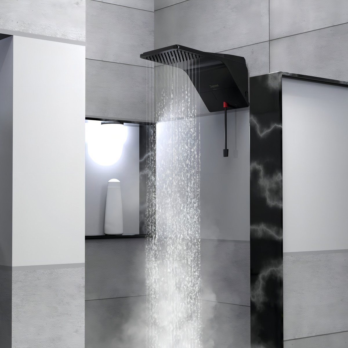 Ducha Chuveira Ducali Eletrônica 7500 W 220 V Black Preto Zagonel