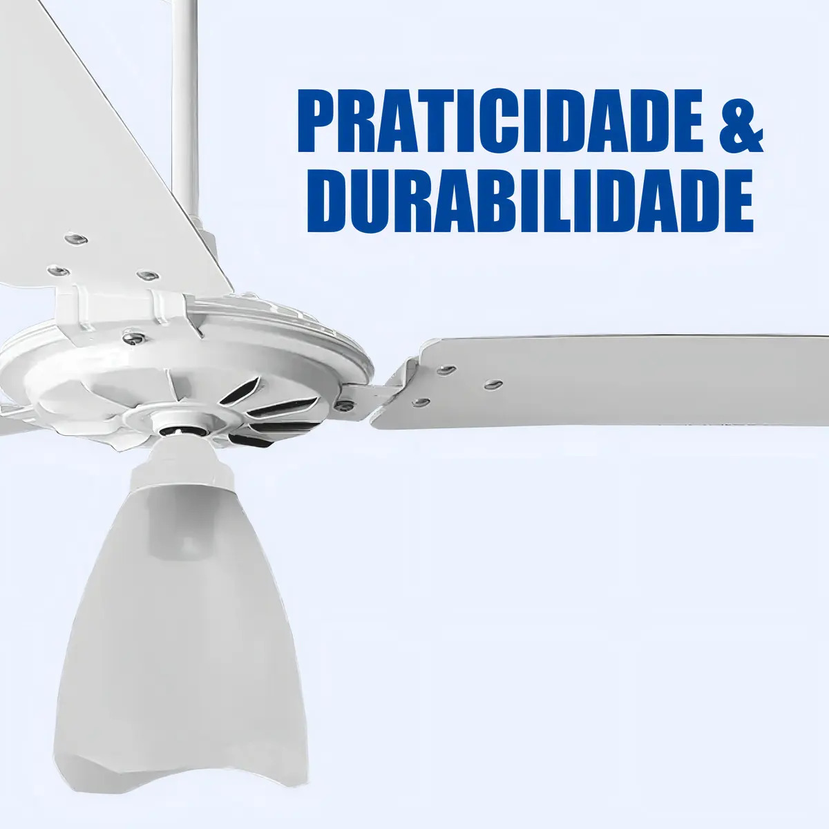 Ventilador de Teto Yris 3 Pás 127 V 150 W Branco/Branco 1,015 m Ventex