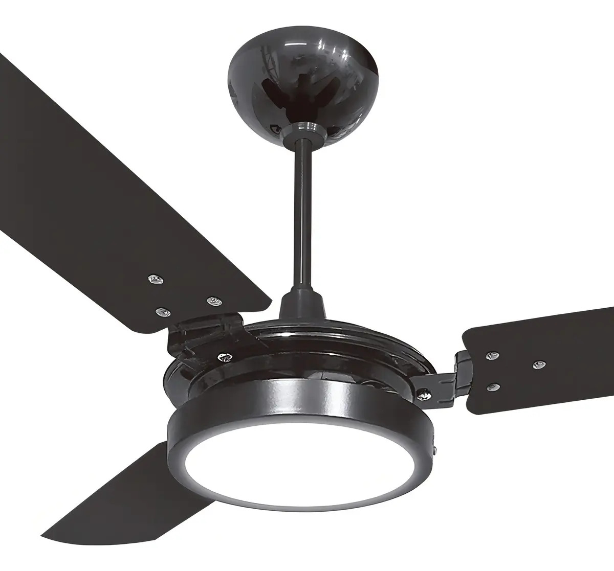 Ventilador de Teto Valen LED 3 Pás 127 V 150 W LED 6500 K Preto/Preto 1,1 m Ventex