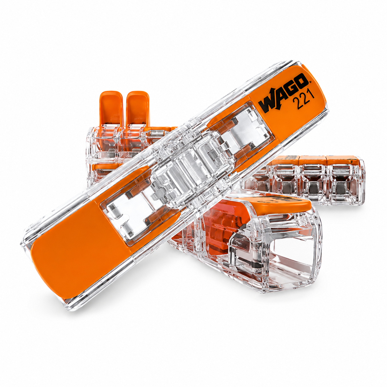 Conector Emenda 2 Polos Inline Flexível 32A 0,14-4,00mm² Wago 221-2411