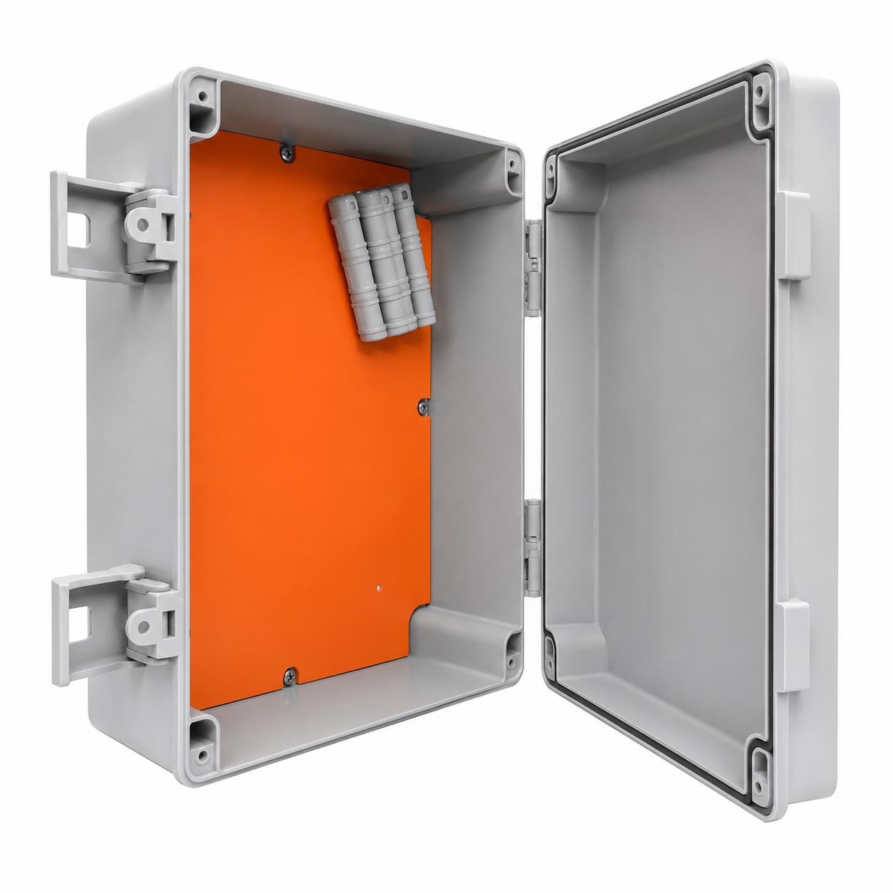 Caixa de Passagem de Sobrepor PVC IP68 190 x 150 x 110 mm Cinza Completa Rohdbox Rohdina