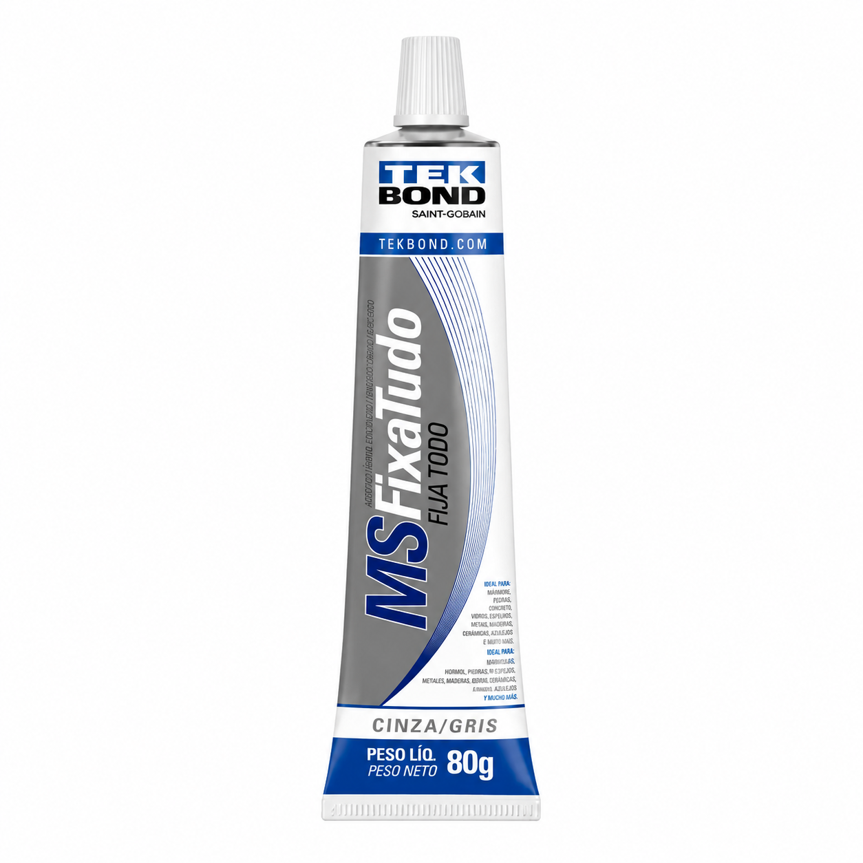 Adesivo MS Fixa Tudo Cinza 80 g Tekbond