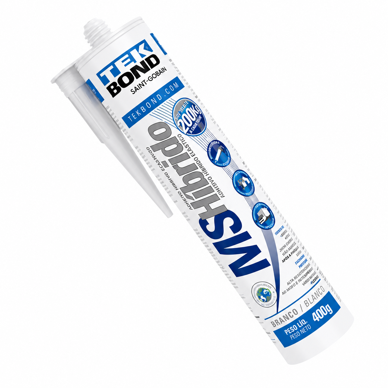 Adesivo MS Fixa Tudo Branco 400 g Tekbond