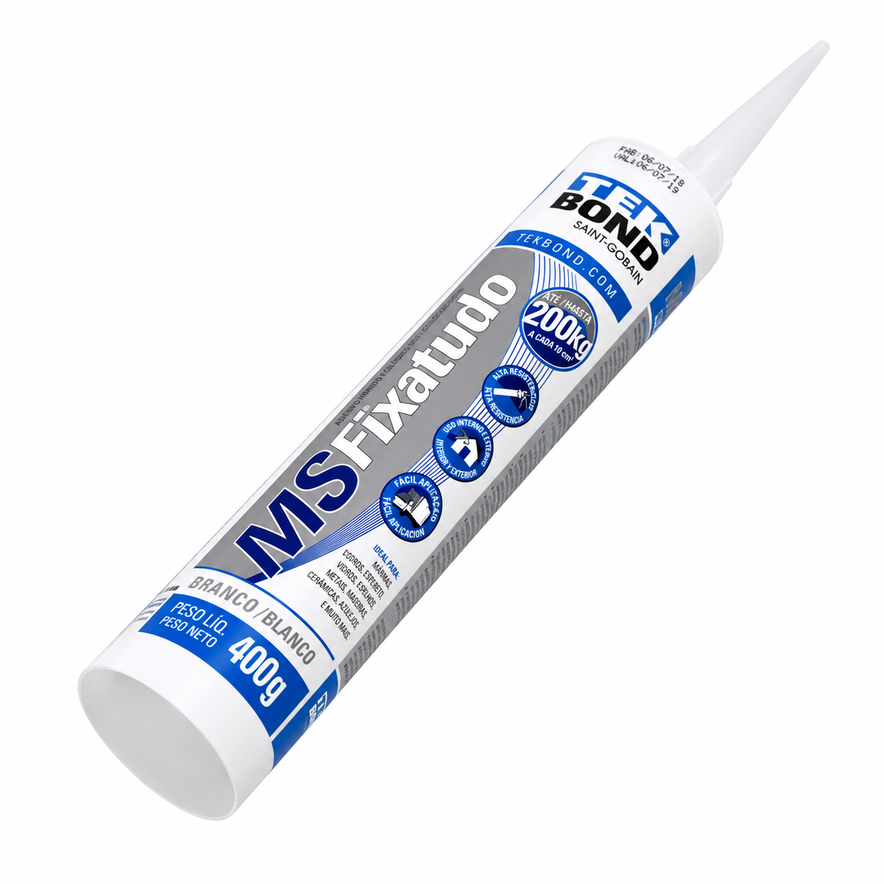 Adesivo MS Fixa Tudo Cinza 400 g Tekbond