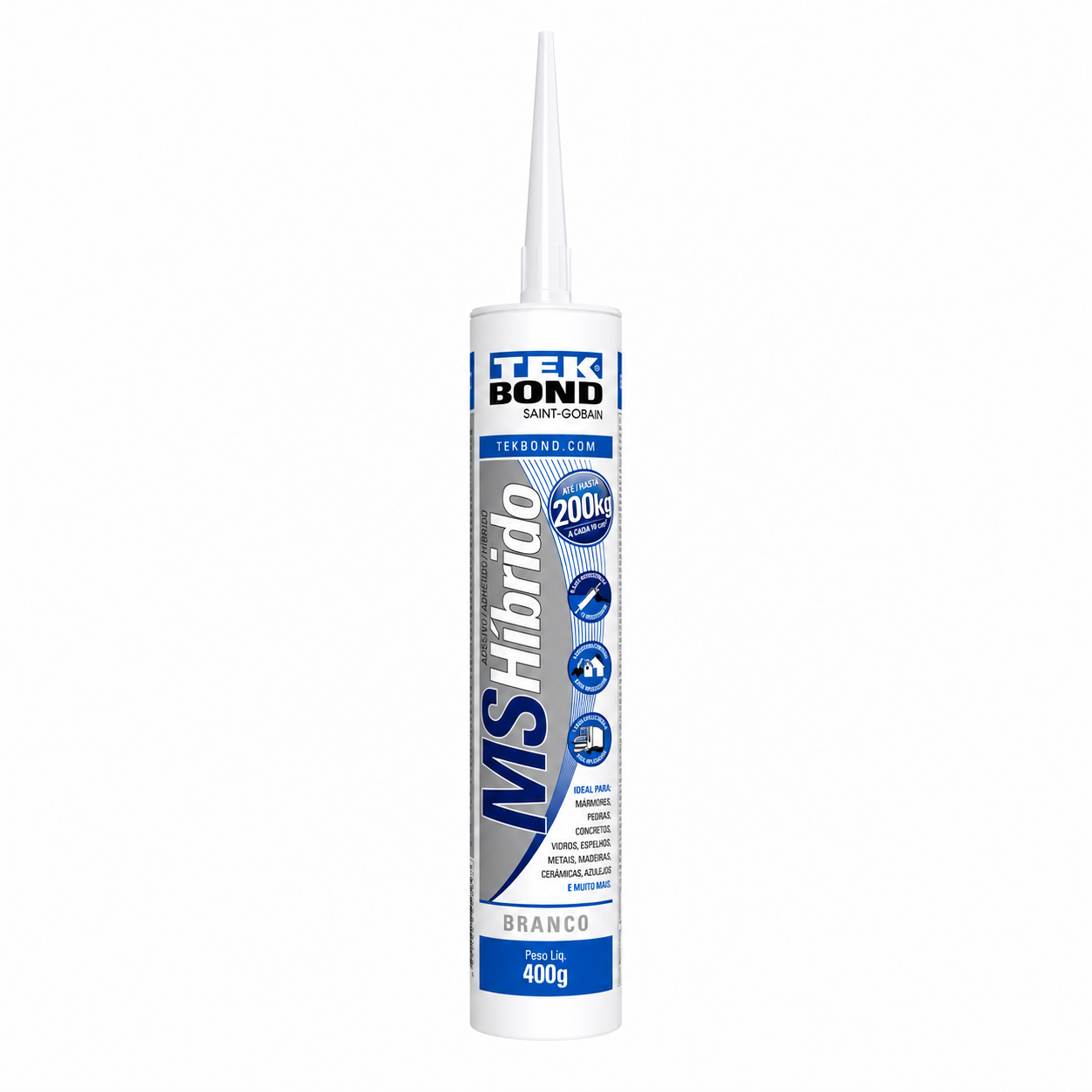Adesivo MS Fixa Tudo Cinza 400 g Tekbond