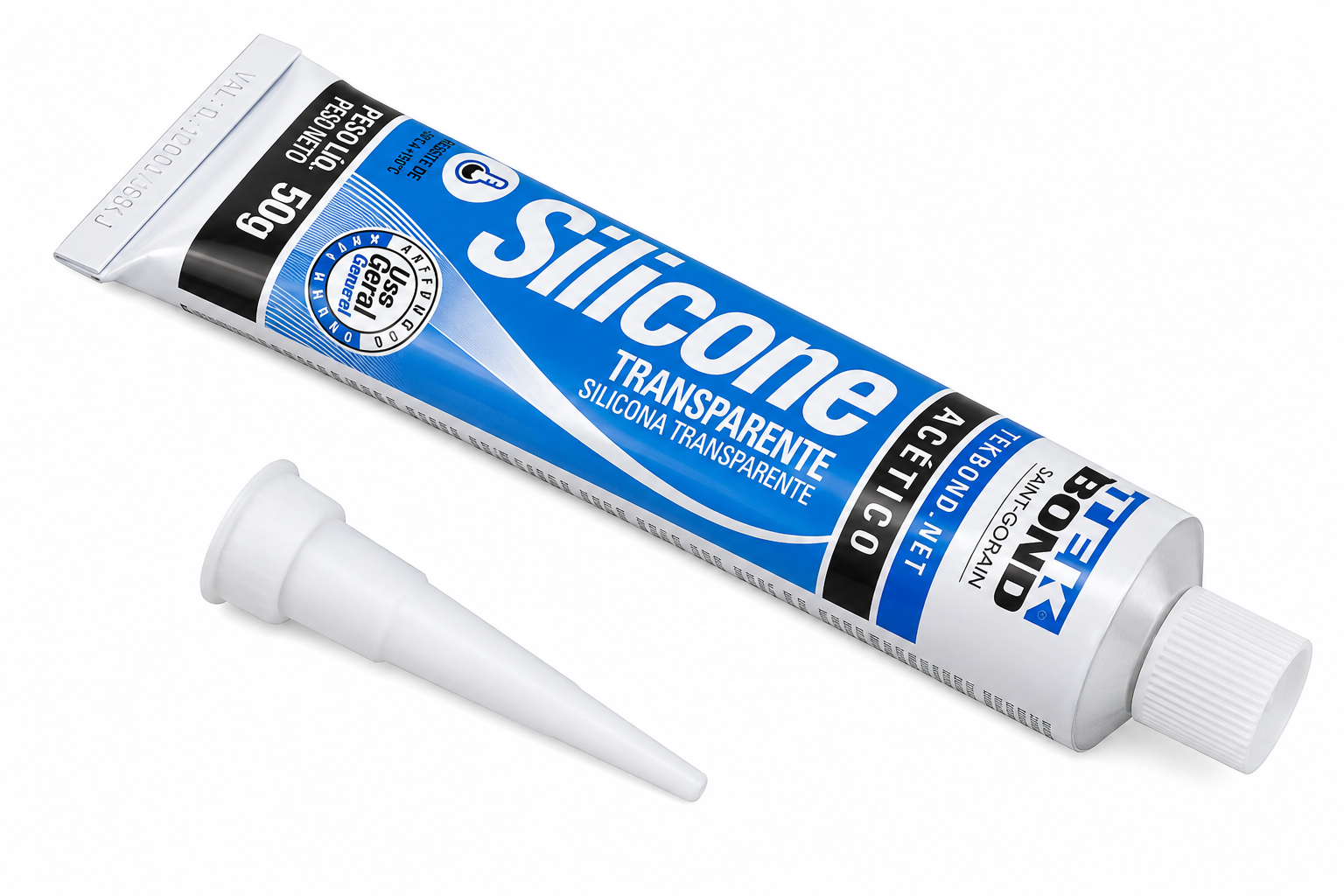 Silicone Acético Transparente 50 g Tekbond