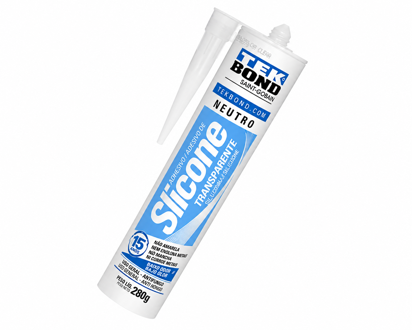 Silicone Neutro Transparente 280 g Tekbond