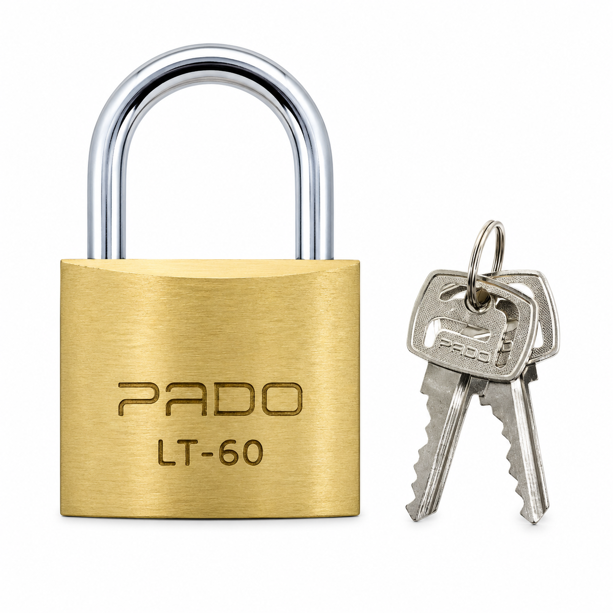 Cadeado de Latão LT 60 mm com 2 Chaves Pado