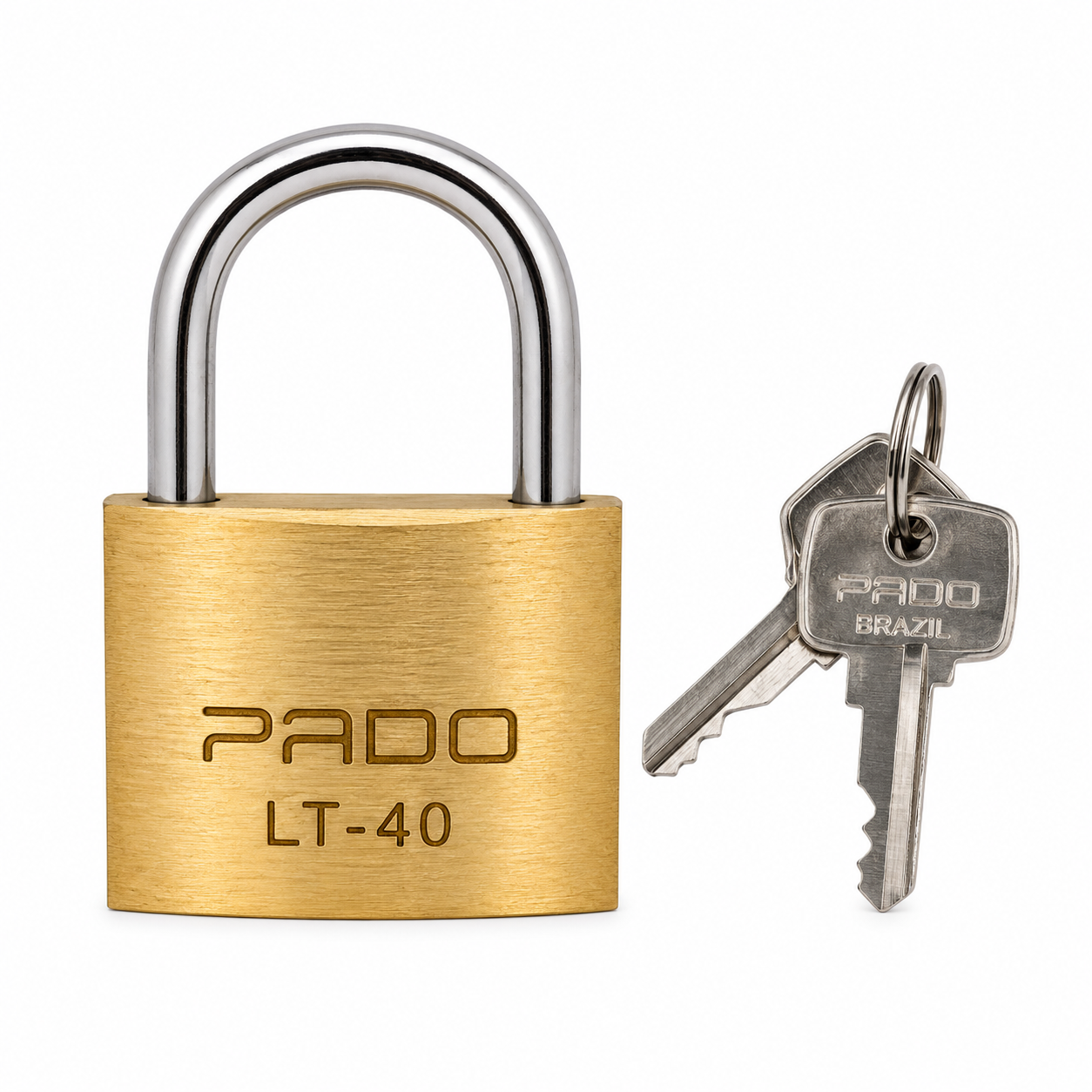 Cadeado de Latão LT 40 mm com 2 Chaves Pado