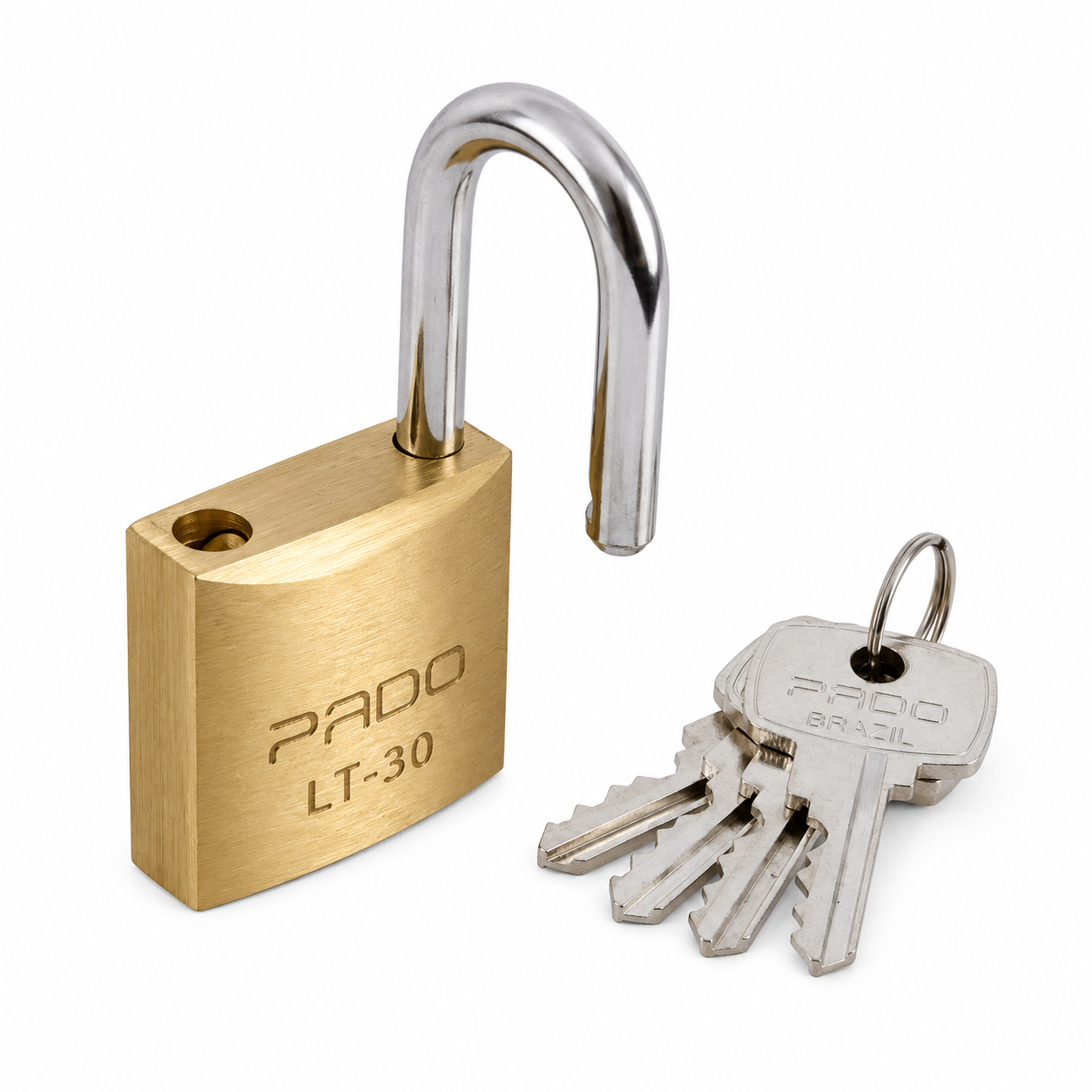 Cadeado de Latão LT 30 mm com 2 Chaves Pado