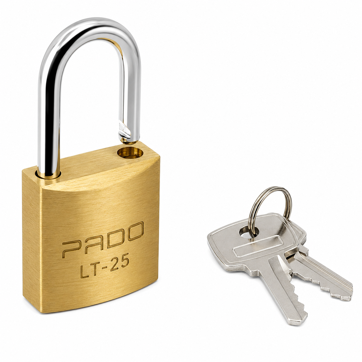 Cadeado de Latão LT 25 mm com 2 Chaves Pado