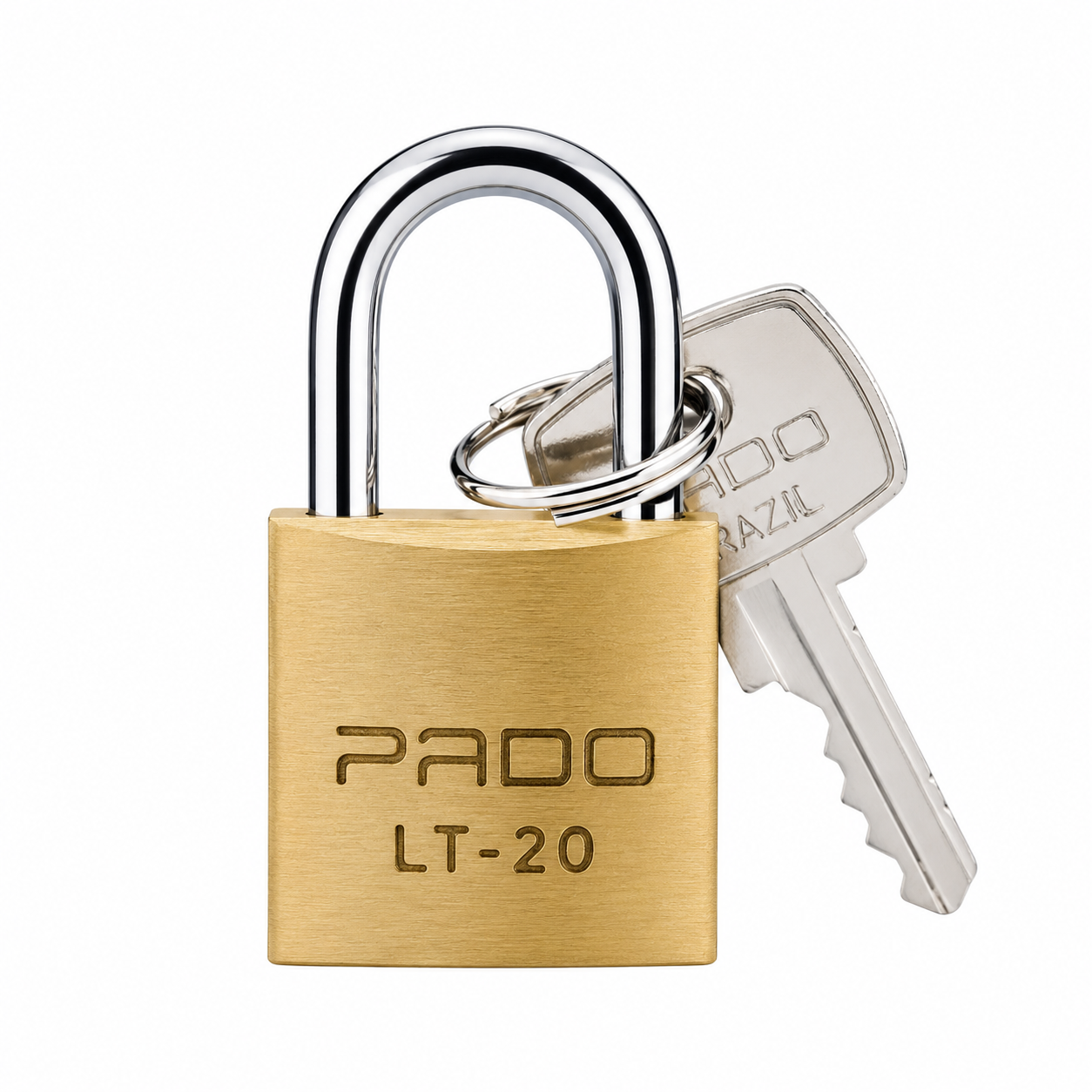 Cadeado de Latão LT 20 mm com 2 Chaves Pado