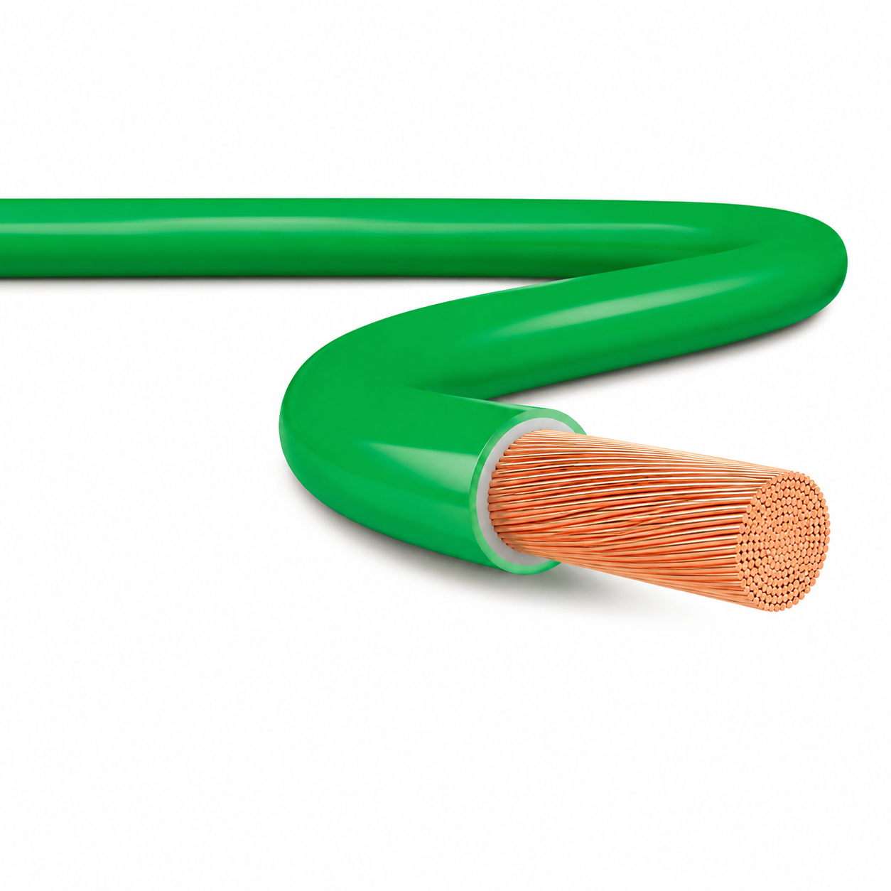 CABO FLEXIVEL 6,00MM2 VERDE MT BRASCOPPER
