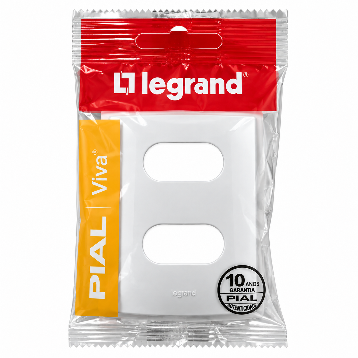 PLACA 4X2 2 POSTO SEPARADO C/SUPORTE PIAL VIVA PV1102BC