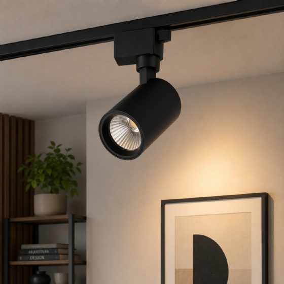 Spot GU10 para Trilho Eletrificado Preto 35001201 Blumenau Iluminação