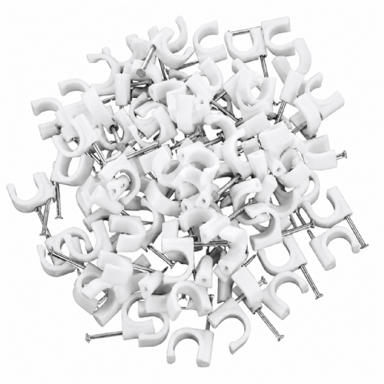 Grampo Fixa Fio 20 Pecas 14/16 1,00/1,50 Mm Com Prego Ref393 IV Plast