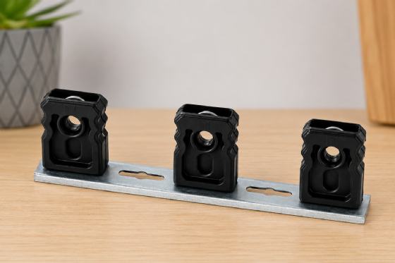 Braquete 3 Polos com Isoladores de Baquelite Elétrica Bichuette