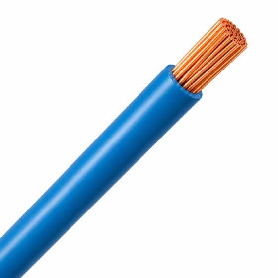 CABO FLEXIVEL 6,00MM2 AZUL MT BRASCOPPER