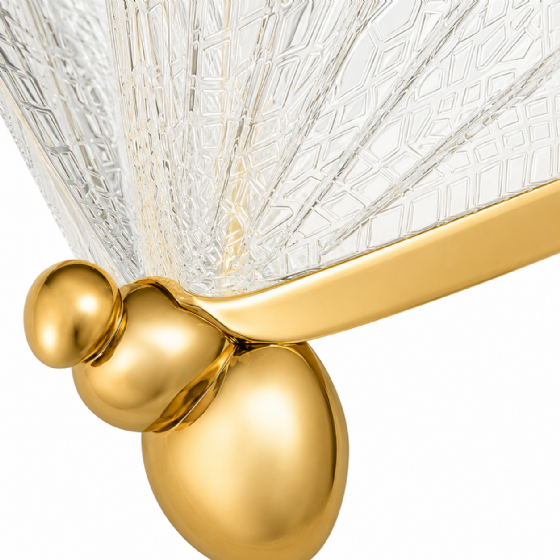 Pendente LED Borboleta 22 x 22 cm 6 W 3000 K Bivolt Dourado QD05101 Sindora