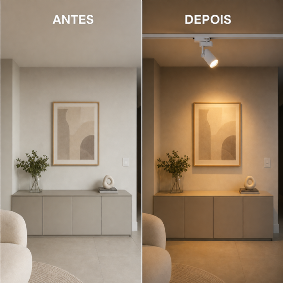 Spot para Trilho Eletrificado PAR20 E27 Branco 61482 Embuled