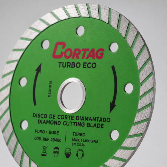 Disco Diamantado Turbo Eco 110 mm x 20 mm 60598 Cortag