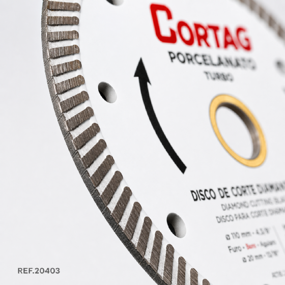 Disco Diamantado para Porcelanato Eco 110 mm 60863 Cortag