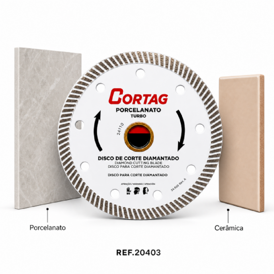 Disco Diamantado para Porcelanato Eco 110 mm 60863 Cortag