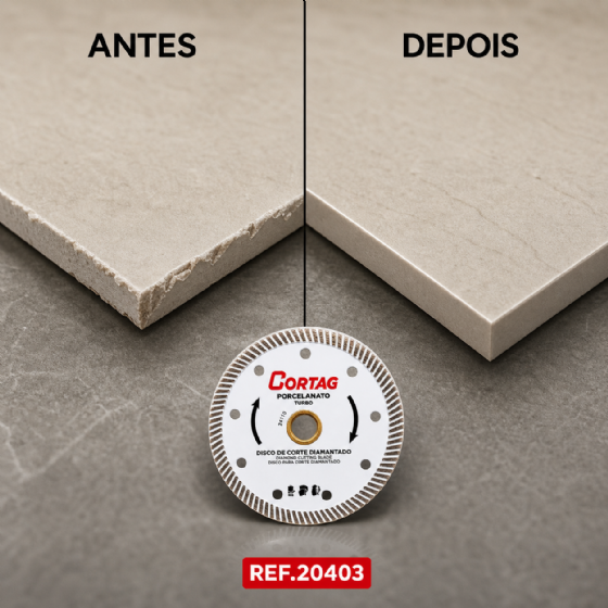 Disco Diamantado para Porcelanato Eco 110 mm 60863 Cortag