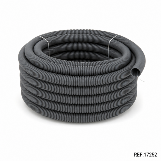 Duto Corrugado PEAD Kanaduto SW DN25 3/4 x 50 m Cinza Kanaflex