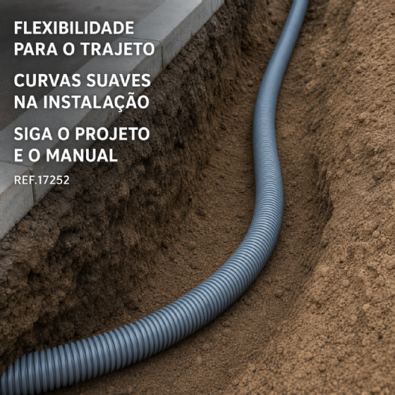 Duto Corrugado PEAD Kanaduto SW DN25 3/4 x 50 m Cinza Kanaflex