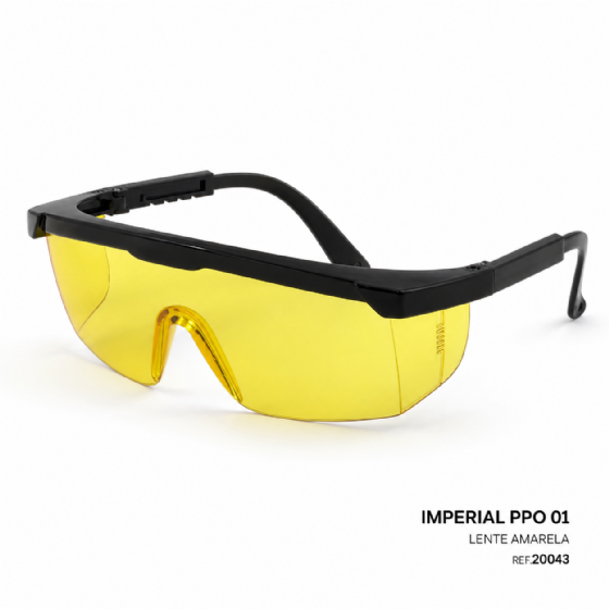 Óculos de Segurança Imperial PPO 01 Lente Amarela Proteplus