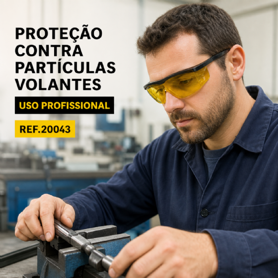Óculos de Segurança Imperial PPO 01 Lente Amarela Proteplus