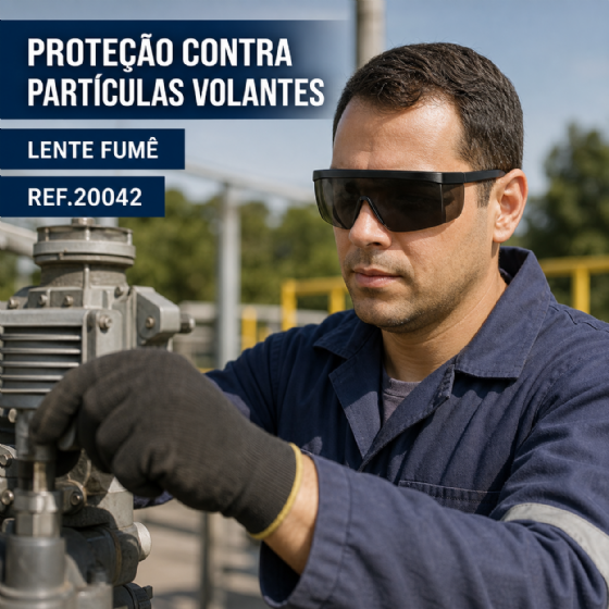 Óculos de Segurança Imperial PPO 01 Lente Fumê Proteplus
