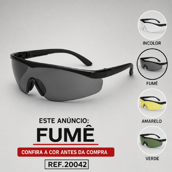 Óculos de Segurança Imperial PPO 01 Lente Fumê Proteplus