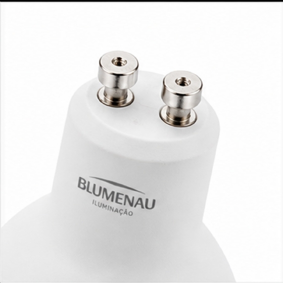 Lâmpada LED Dicróica MR16 GU10 7 W 3000 K Bivolt Blumenau Iluminação
