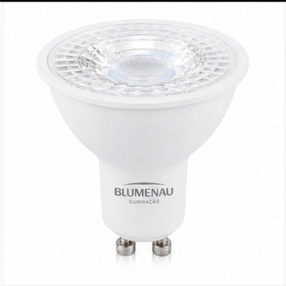 Lâmpada LED Dicróica MR16 GU10 7 W 3000 K Bivolt Blumenau Iluminação