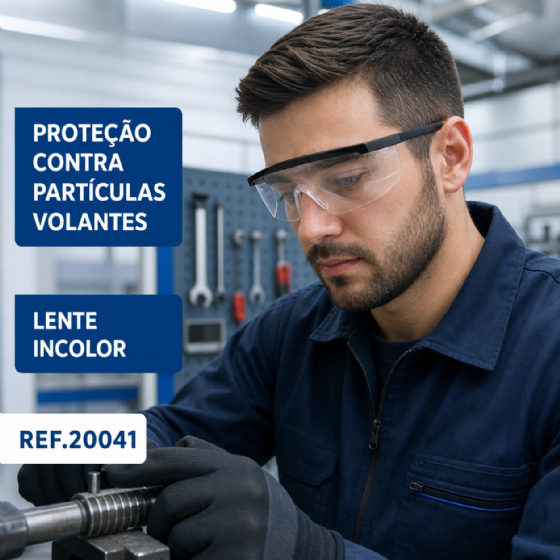 Óculos de Segurança Imperial PPO 01 Lente Incolor Proteplus